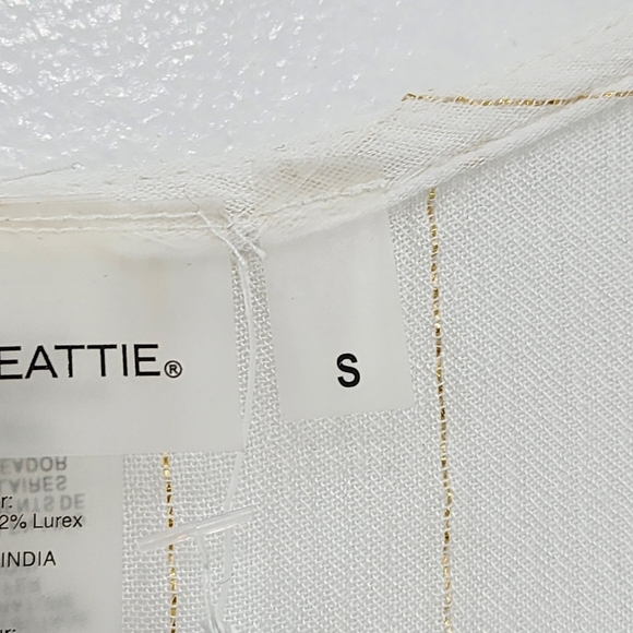 Bleu Rod Beattie Women's Metallic Caftan Cover Up Swimsuit White Sz S - Picture 6 of 8